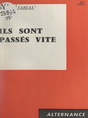 cover image of Ils sont passés vite
